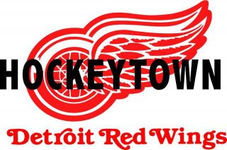 Giant 32x48 Detroit Red Wings Vinyl Decal Hockeytown