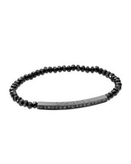 Michael Kors Bar Beaded Bracelet, Pyrite   