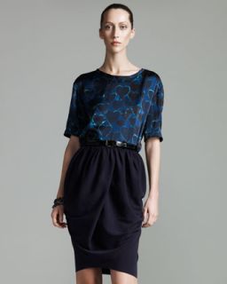 lanvin draped crepe skirt original $ 890 311