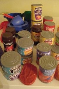Job Lot of Toy Play Food Tins Heinz Cereals etc Over 50 Items