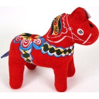 Plush Swedish Dala Horse (Red) Toys & Games