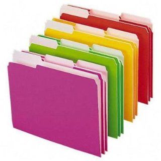 File Folder, Letter, 1/3 Tab, Neon Colors   File Folder