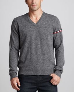  sweater available in gray $ 350 00 moncler v neck wool sweater $ 350