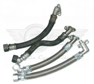 Stainless Steel Braided Oil Hoses Honda CB750 SOHC