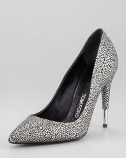 X1D07 Tom Ford Crystal Embellished Pointed Toe Pump
