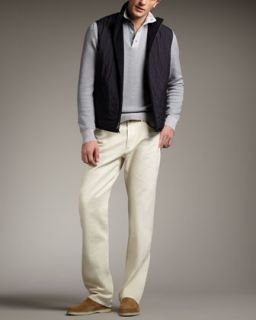 Loro Piana Windstorm Cashmere Vest & Basic Fit Five Pocket Pants