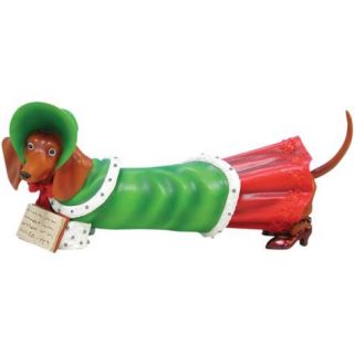 Hot Diggity Christmas Holiday Caroler Dachshund Dog Figurine Westland