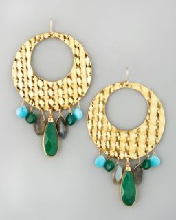 gold circle earrings $ 385