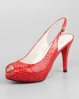  slingback available in coral $ 395 00 stuart weitzman inslinky snake