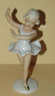 Vintage SCHAUBACH KUNST GERMANY Fine Porcelain Child Ballerina