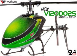  V120D02S Flybarless 6 Axis Gyro 6CH Helicopter Body Only Green