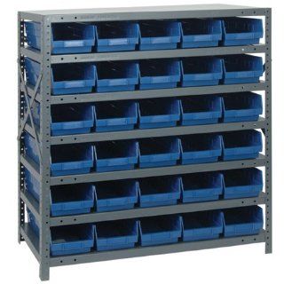 Steel Shelf Bin Unit 18 x 36 x 39, 7 Shelves, 30 QSB104