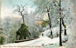 AR Hot Springs Hot Springs Mountain Winter 1909 T28045