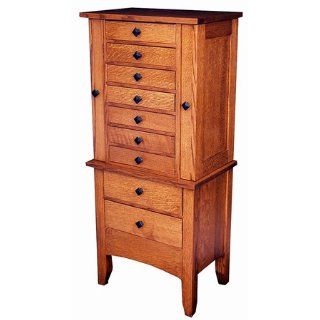 Amish Made Large Mission Jewelry Armoire