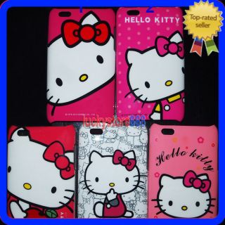  iPod Touch 3 Gen 3G 3rd 2 2G 2nd Hello Kitty Hard Back Skin Case Cover