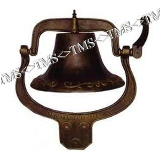 Large Vintage Cast Iron Farm School Church Dinner Bell