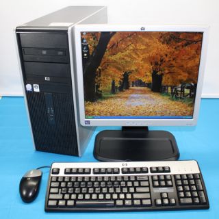 HP DC7800 Desktop Tower 2GB 1TB DVD RW Intel Dual 1740 17 LCD Monitor