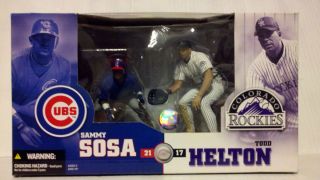   Deluxe Sammy Sosa VS Todd Helton MLB 2 Pack Figures Special Edition