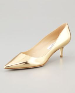  heel metallic pump gold available in pure gold $ 595 00 jimmy choo aza