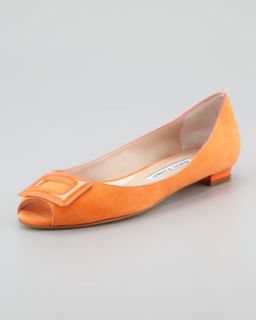  ballerina flat orange available in orange $ 595 00 manolo blahnik fani
