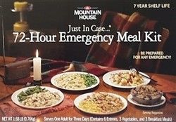 72 Hour Emergency Meal Kit Mountain House Freeze Dried Food