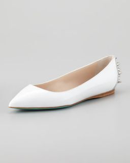  white available in white $ 648 00 ruthie davis boca spiked ballerina