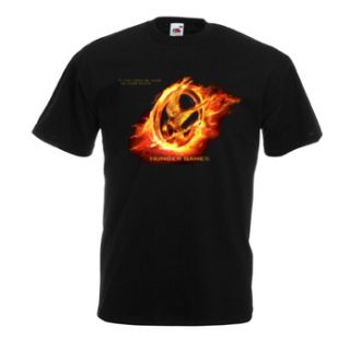The Hunger Games 2012 movie Mockingjay Fire Bird Logo Symbol Tee T