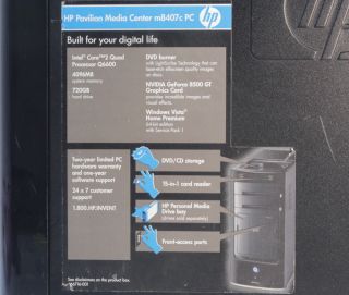 HP Pavilion M8407C Media Center PC