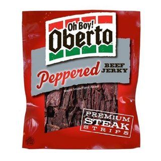 Oberto Peppered Thin Style Beef Jerky, 1.2 Ounce (Pack of 8) 