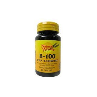 Vitamin B 100 COMPLEX TAB NAT/WL Size 50 Health