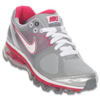 Nike Air Max+ 2010 Kids Running Shoe Silver/White