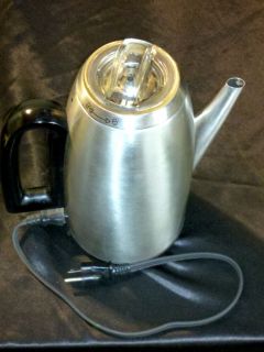   STAINLESS STEEL COFFEE MAKER POT HOME APPLIANCE FOR PARTS REPAIR