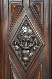 Great Antique French Carved Walnut Henry II Renaissance Style