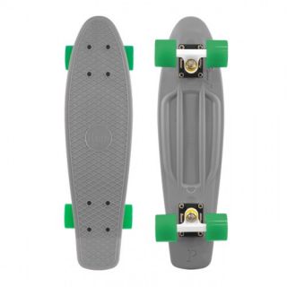New Penny Original Skateboard Organic 22 Complete Grey w Green Wheels