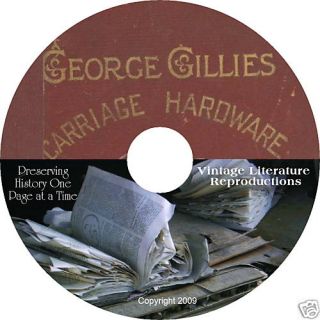  Gilles Carriage Hardware Catalog 1894 on CD