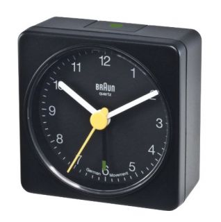 New Braun Travel Alarm Clock Black