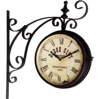 Double Sided Antique Train Station Clock Dodge City Home