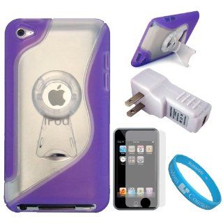 Purple Fusion TPU Protective Crystal Case Cover with