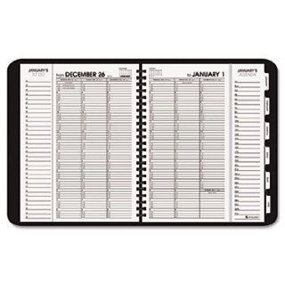 Triple View Weekly/Monthly Appointment Book, Black, 8 1/4