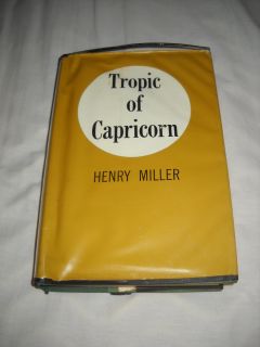 Henry Miller Signed Tropic of Capricorn 1st Ed HC DJ 1961