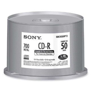Sony Electronics CD R Recordable Disc, 48X, 700MB/80MIN