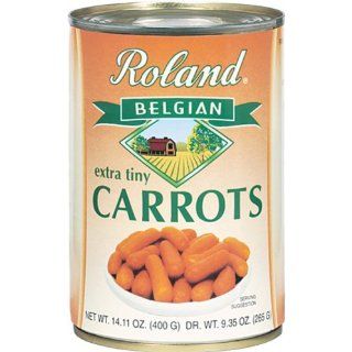 Roland Carrots, Extra Small (55/65 Count), 14.1 Ounce Can (Pack of 24