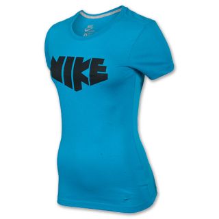 Womens Nike Babyteeth Tee Shirt Neon Turquoise