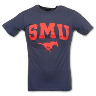 SMU Mustangs NCAA Blur Mens Tee Navy