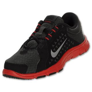 Nike Flex Trainer Kids Shoes Black/Grey/Red