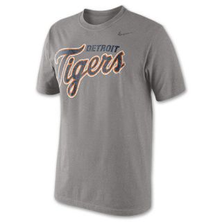 Mens Nike Detroit Tigers MLB Tri Blend Logo Baseball T Shirt