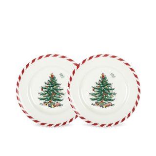 Spode Dinnerware, Set of 2 Christmas Tree Peppermint