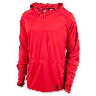 adidas Climaspeed Pullover Mens Hoodie Red