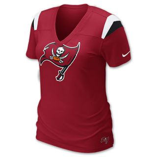 Nike Tampa Bay Buccaneers V Neck NFL Womens Tee Shirt