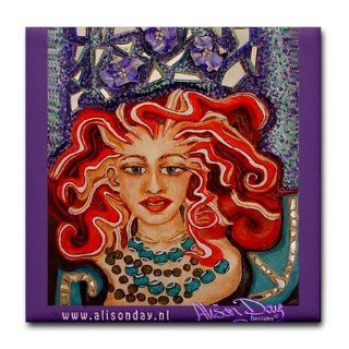 Bead Lady Tile Coaster by 